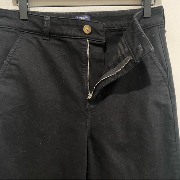 J CREW Black Wide-Leg Denim Trouser High-Rise Size 28 - Picture 6 of 13